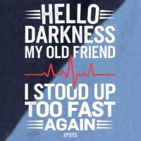 Hello Darkness My Old Friend I Stood Up Too Fas... Raglan Baseball Sleeve Shirt thumb 2