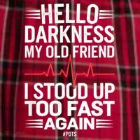 Hello Darkness My Old Friend I Stood Up Too Fas... Women's Flannel Plaid Pajama Pants thumb 2