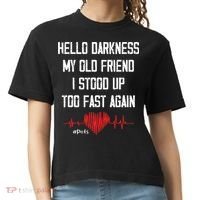 Hello Darkness My Old Friend I Stood Up Too Fast Again Pots Comfort Colors Boxy T-Shirt thumb 0