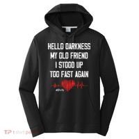 Hello Darkness My Old Friend I Stood Up Too Fast Again Pots Performance Fleece Hoodie thumb 0