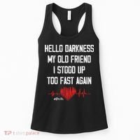Hello Darkness My Old Friend I Stood Up Too Fast Again Pots Women's Tank Top thumb 0