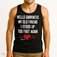 Hello Darkness My Old Friend I Stood Up Too Fast Again Pots Tank Top thumb 3