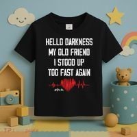 Hello Darkness My Old Friend I Stood Up Too Fast Again Pots Toddler T-Shirt thumb 3