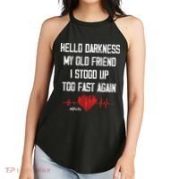 Hello Darkness My Old Friend I Stood Up Too Fast Again Pots Women's Perfect Tri Rocker Tank thumb 2