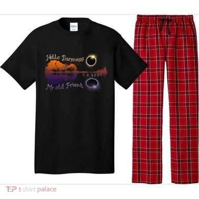 Hello Darkness My Old Friend Solar Eclipse Trending Design Pajama Set