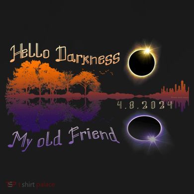 Hello Darkness My Old Friend Solar Eclipse Trending Design Baby Bodysuit