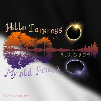 Hello Darkness My Old Friend Solar Eclipse Trending Design Toddler Fine Jersey T-Shirt