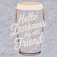 Hello Darkness My Old Friend Women's Racerback Cropped Tank thumb 2