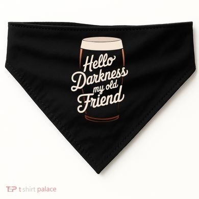 Hello Darkness My Old Friend USA-Made Doggie Bandana