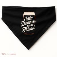 Hello Darkness My Old Friend USA-Made Doggie Bandana thumb 0