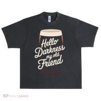 Hello Darkness My Old Friend Urban Oversized Heavyweight T-Shirt thumb 0