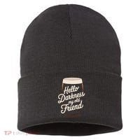 Hello Darkness My Old Friend Sustainable Knit Beanie thumb 0