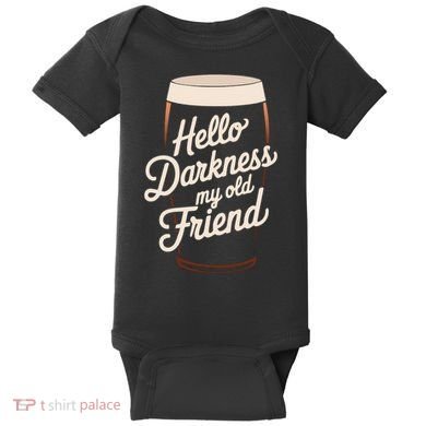 Hello Darkness My Old Friend Baby Bodysuit