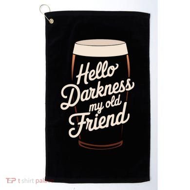 Hello Darkness My Old Friend Golf Towel