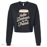 Hello Darkness My Old Friend Cropped Pullover Crew thumb 0