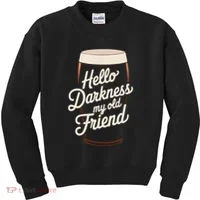 Hello Darkness My Old Friend Kids Sweatshirt thumb 0