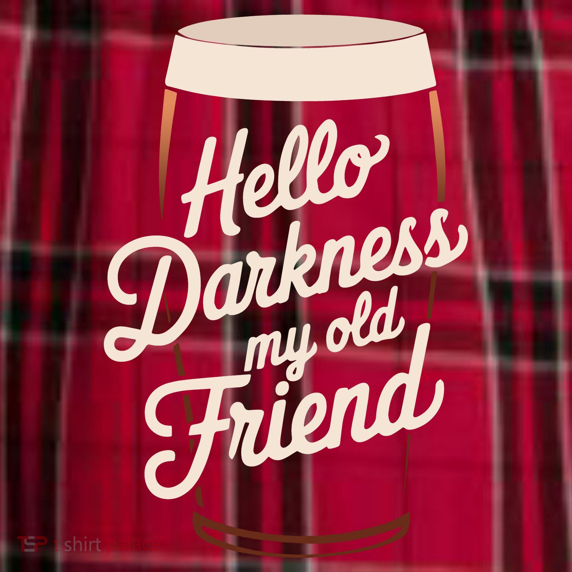 Hello Darkness My Old Friend Men's Flannel Plaid Pajama Pants