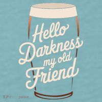 Hello Darkness My Old Friend Sueded Cloud Jersey T-Shirt thumb 2