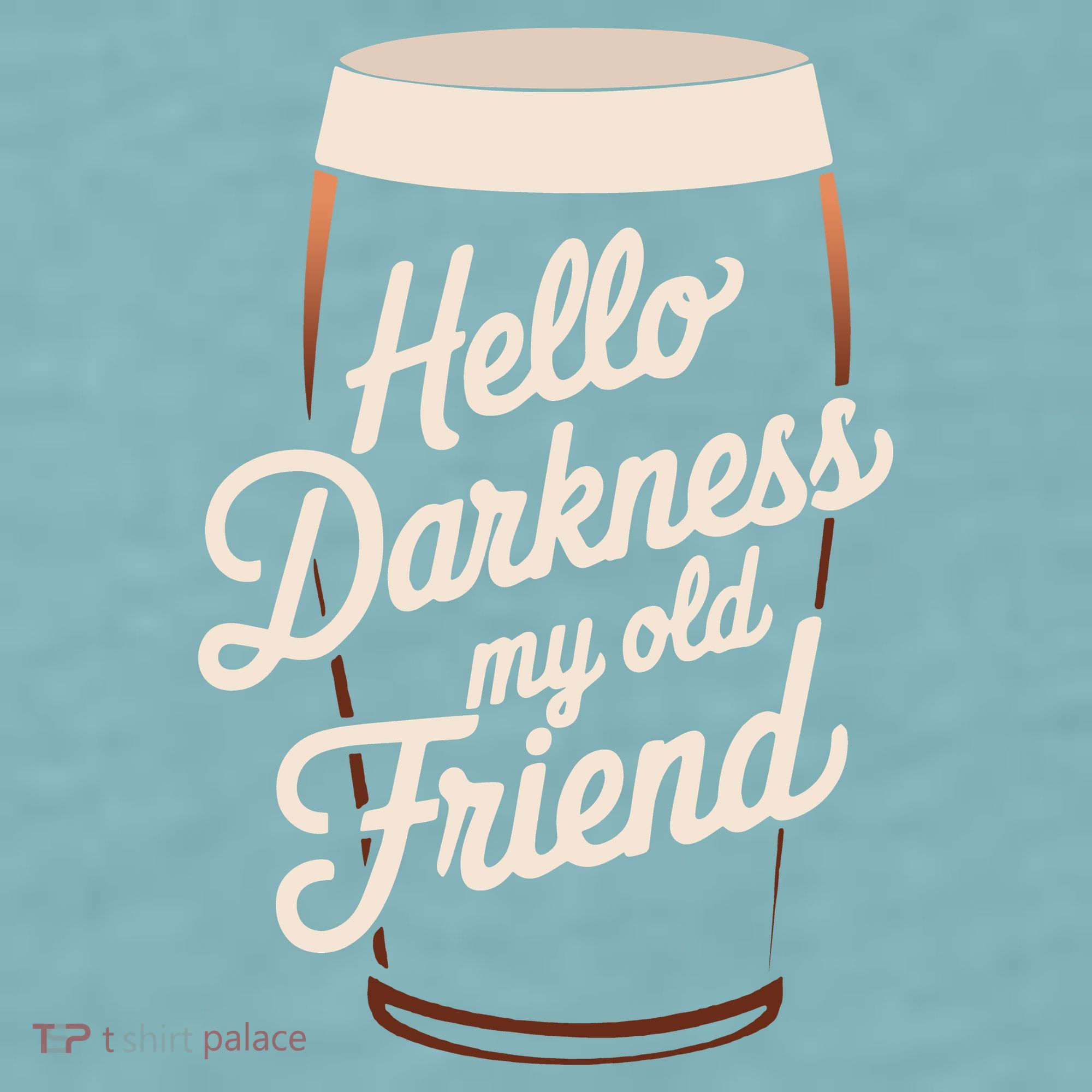 Hello Darkness My Old Friend Sueded Cloud Jersey T-Shirt