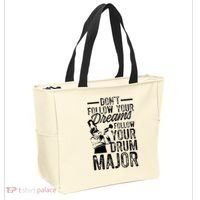 Hilarious Drum Major Saying Fun School Marching Band Art Tote Bag thumb 2