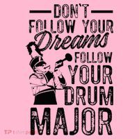 Hilarious Drum Major Saying Fun School Marching Band Art Coaster thumb 2