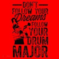 Hilarious Drum Major Saying Fun School Marching Band Art Santa Hat thumb 1