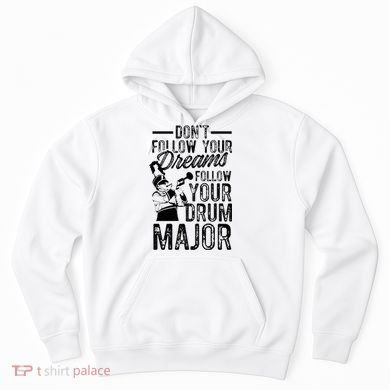 Hilarious Drum Major Saying Fun School Marching Band Art Hoodie