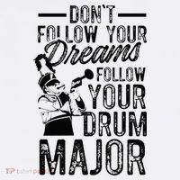 Hilarious Drum Major Saying Fun School Marching Band Art Sweatshirt thumb 3