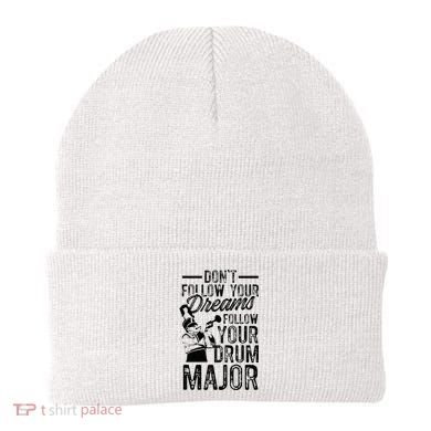 Hilarious Drum Major Saying Fun School Marching Band Art Beanie