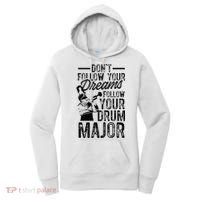 Hilarious Drum Major Saying Fun School Marching Band Art Women's Hoodie thumb 0