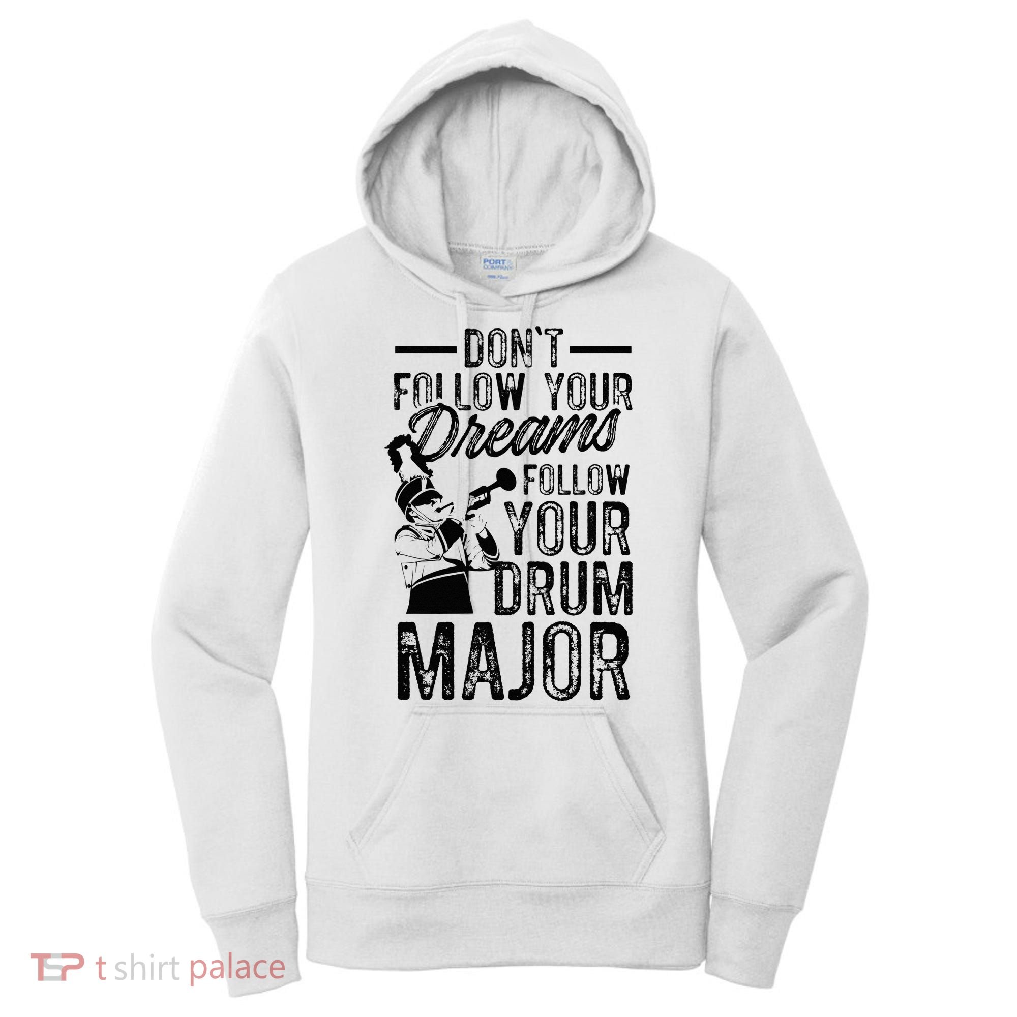 Hilarious Drum Major Saying Fun School Marching Band Art Women's Hoodie