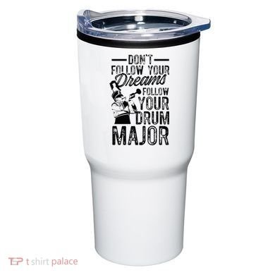 Hilarious Drum Major Saying Fun School Marching Band Art Tumbler