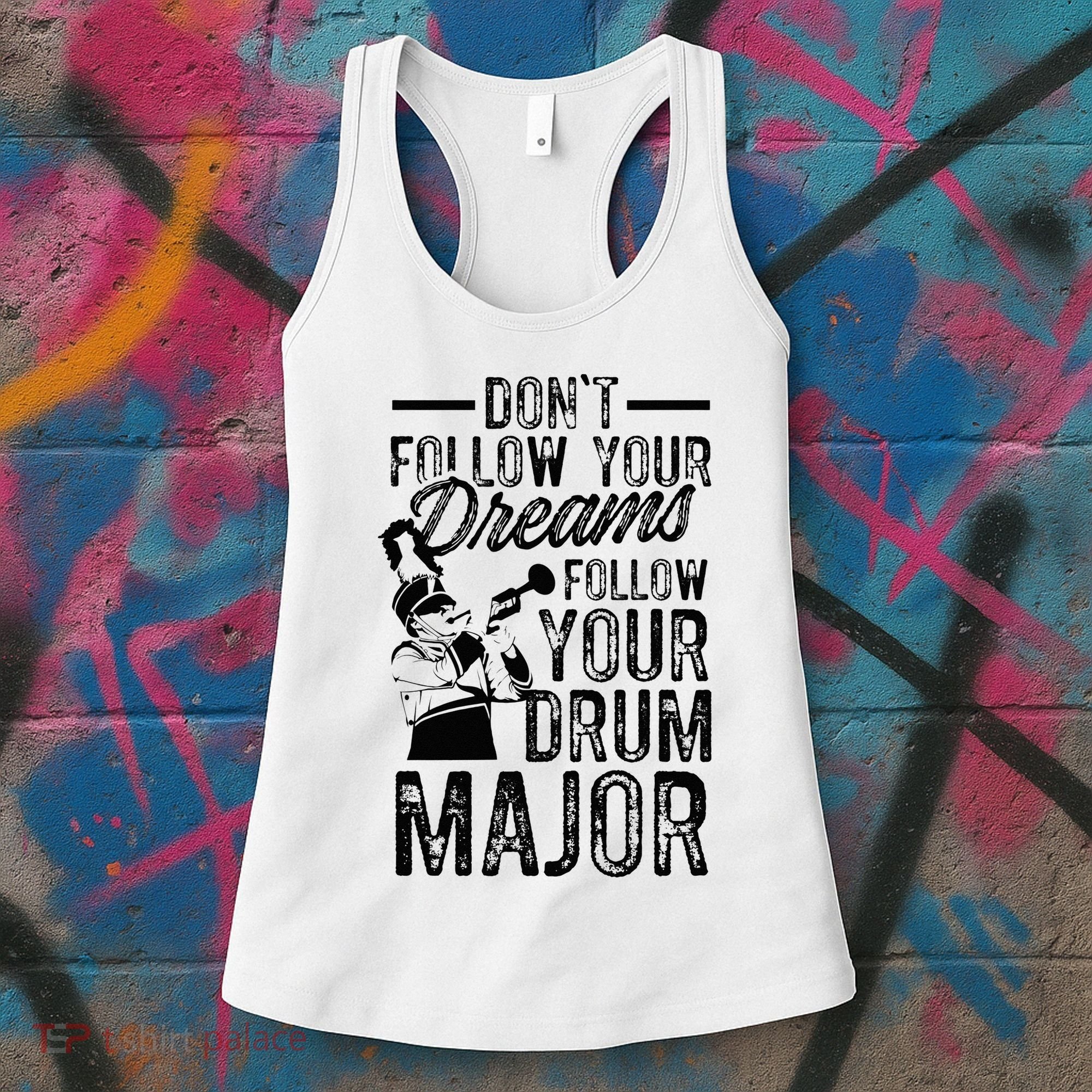 Hilarious Drum Major Saying Fun School Marching Band Art Women's Tank Top