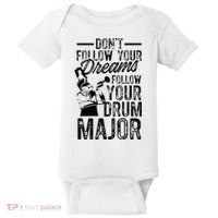 Hilarious Drum Major Saying Fun School Marching Band Art Baby Bodysuit thumb 0