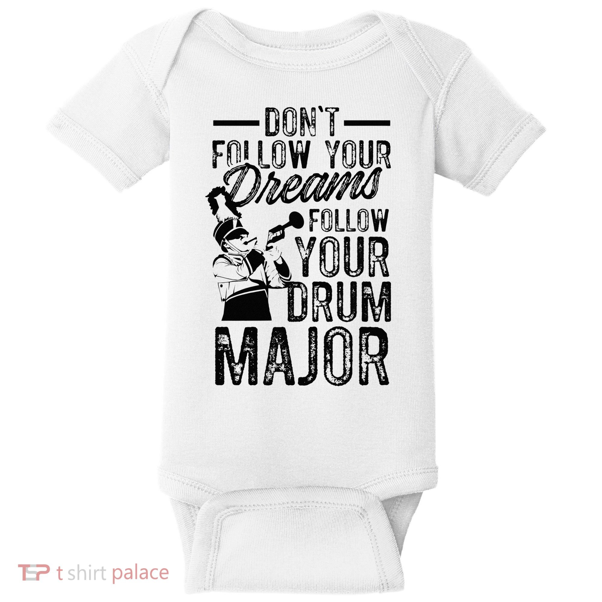 Hilarious Drum Major Saying Fun School Marching Band Art Baby Bodysuit