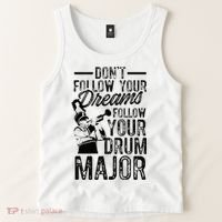 Hilarious Drum Major Saying Fun School Marching Band Art Tank Top thumb 2