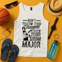 Hilarious Drum Major Saying Fun School Marching Band Art Tank Top thumb 4