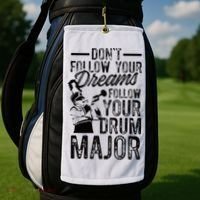 Hilarious Drum Major Saying Fun School Marching Band Art Golf Towel thumb 2