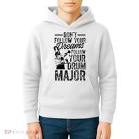 Hilarious Drum Major Saying Fun School Marching Band Art Kids Hoodie thumb 4