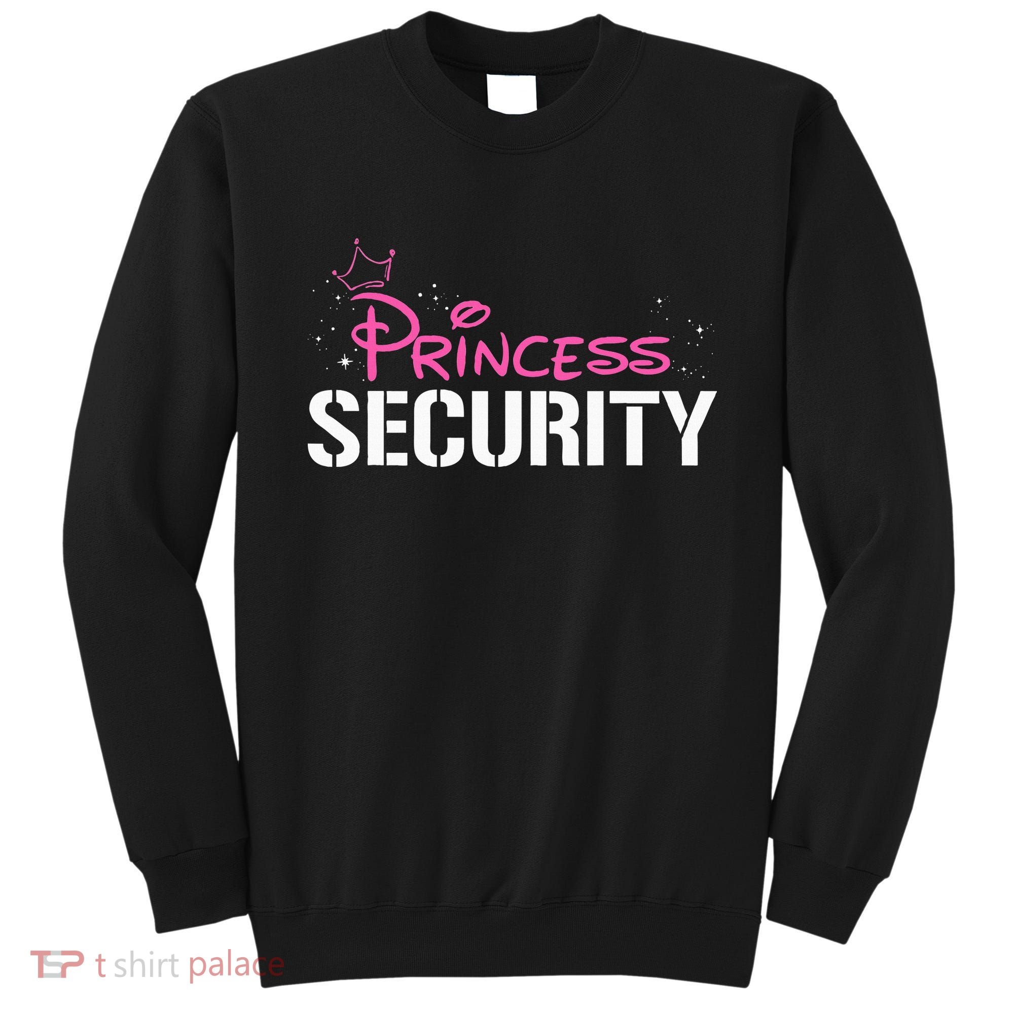 Halloween Dad Mom Daughter Adult Costume Princess Security Sweatshirt