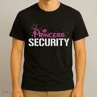 Halloween Dad Mom Daughter Adult Costume Princess Security T-Shirt thumb 3
