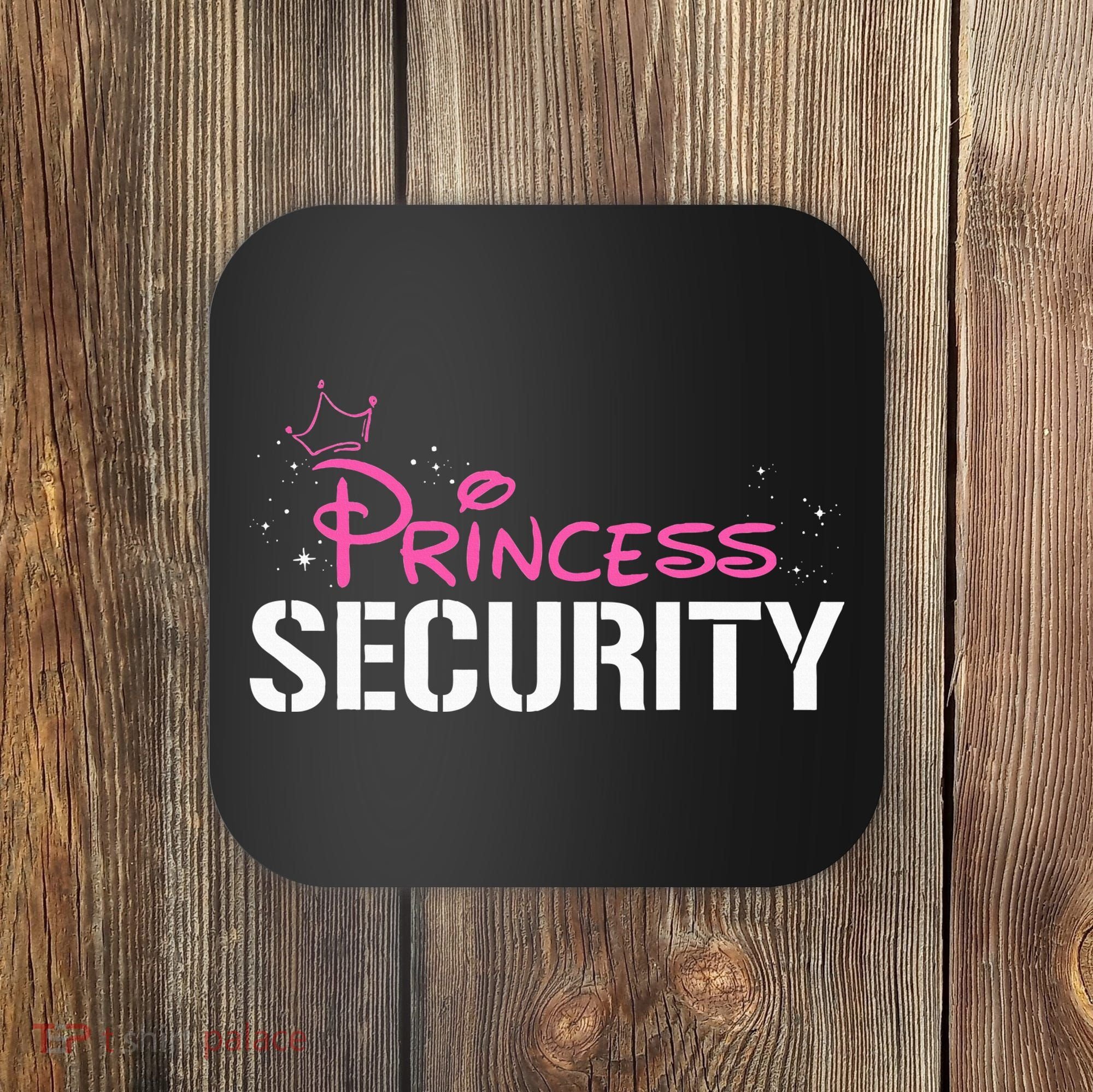 Halloween Dad Mom Daughter Adult Costume Princess Security Coaster