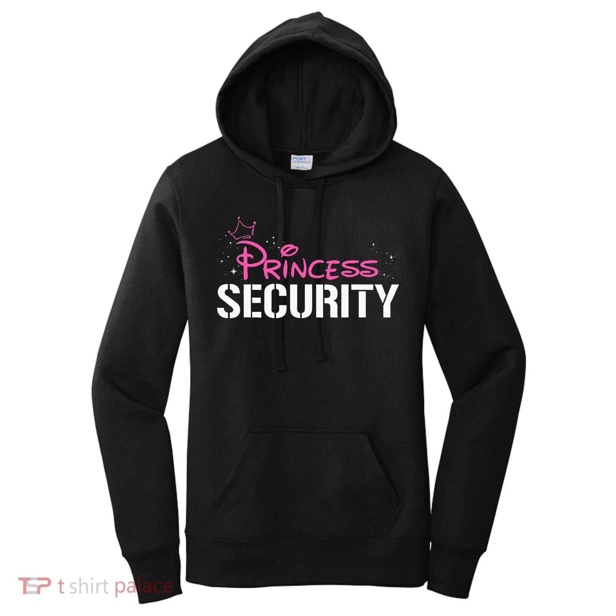 Halloween Dad Mom Daughter Adult Costume Princess Security Women's Hoodie