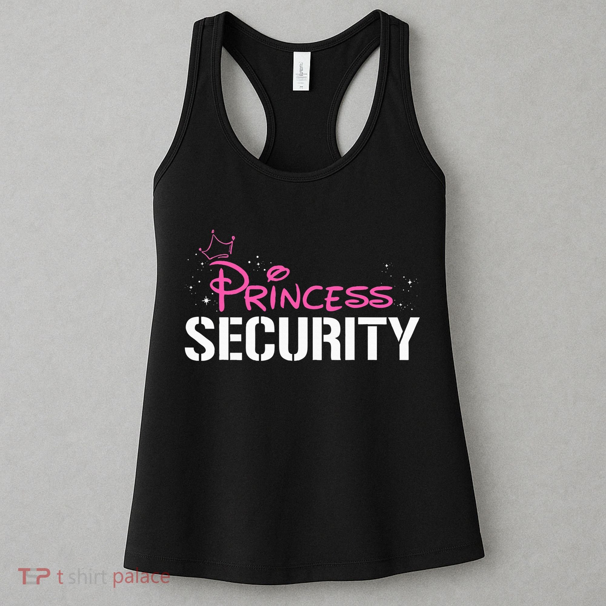 Halloween Dad Mom Daughter Adult Costume Princess Security Women's Tank Top