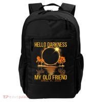 Hello Darkness My Old Friend Solar Eclipse April 08 2024 Backpack thumb 0