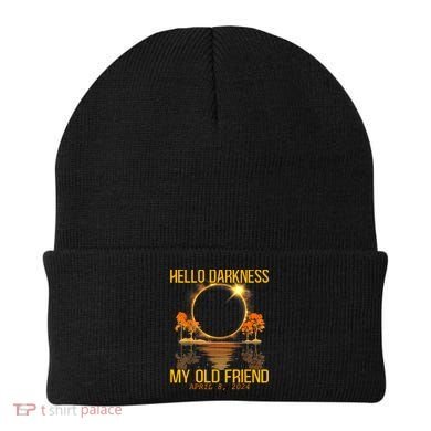 Hello Darkness My Old Friend Solar Eclipse April 08 2024 Beanie