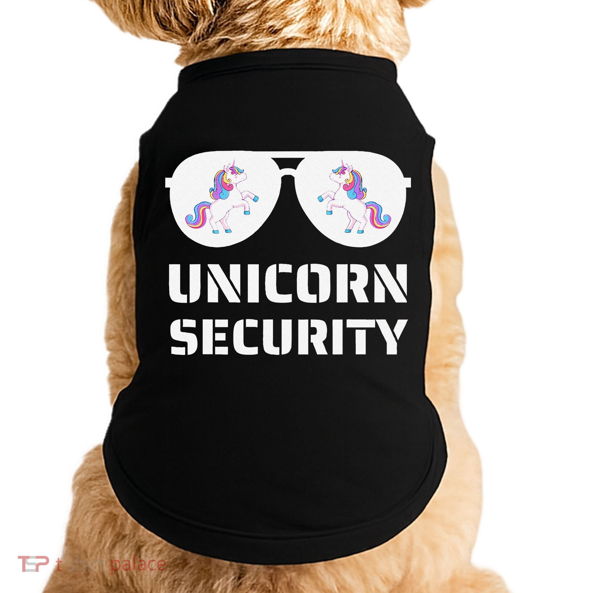 Halloween Dad Mom Daughter Unicorn Security Doggie Tank