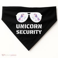 Halloween Dad Mom Daughter Unicorn Security USA-Made Doggie Bandana thumb 0