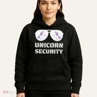 Halloween Dad Mom Daughter Unicorn Security Hoodie thumb 5