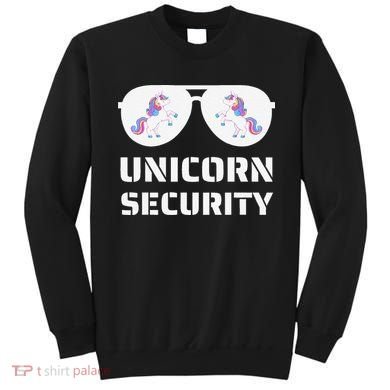 Halloween Dad Mom Daughter Unicorn Security Sweatshirt